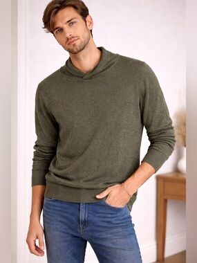 GAP Men's Olive Mock Turtleneck Sweater size XXL